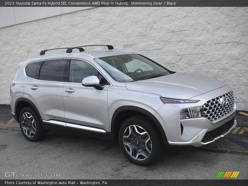 Shimmering Silver / Black 2023 Hyundai Santa Fe Hybrid SEL Convenience AWD Plug-In Hybrid