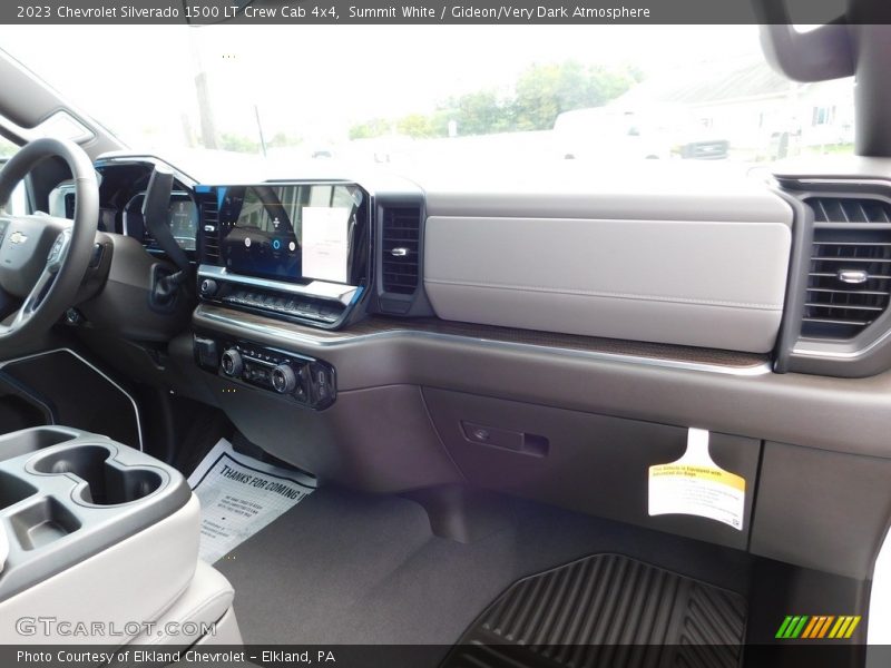 Summit White / Gideon/Very Dark Atmosphere 2023 Chevrolet Silverado 1500 LT Crew Cab 4x4
