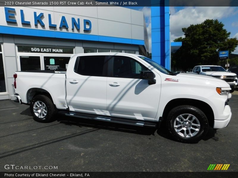 Summit White / Jet Black 2023 Chevrolet Silverado 1500 RST Crew Cab 4x4
