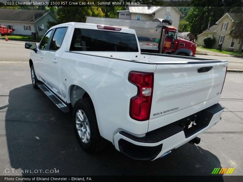 Summit White / Jet Black 2023 Chevrolet Silverado 1500 RST Crew Cab 4x4