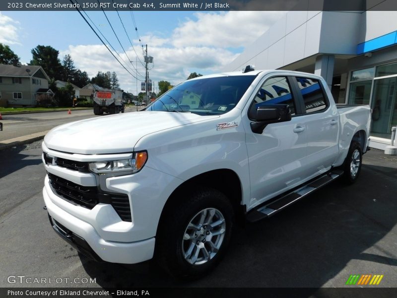 Summit White / Jet Black 2023 Chevrolet Silverado 1500 RST Crew Cab 4x4