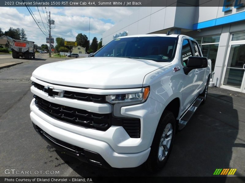 Summit White / Jet Black 2023 Chevrolet Silverado 1500 RST Crew Cab 4x4