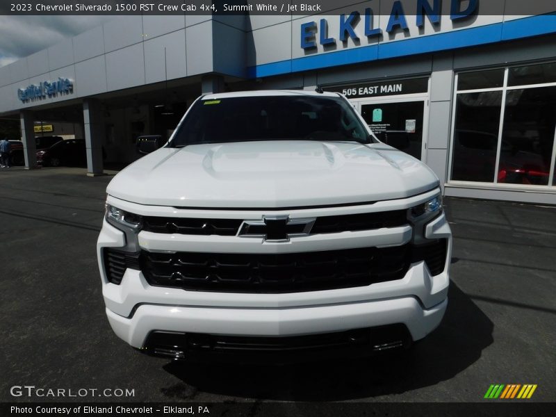 Summit White / Jet Black 2023 Chevrolet Silverado 1500 RST Crew Cab 4x4