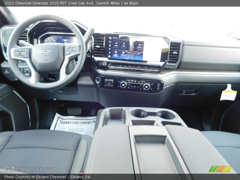 Summit White / Jet Black 2023 Chevrolet Silverado 1500 RST Crew Cab 4x4