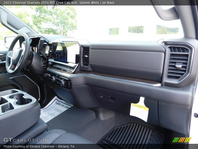 Summit White / Jet Black 2023 Chevrolet Silverado 1500 RST Crew Cab 4x4