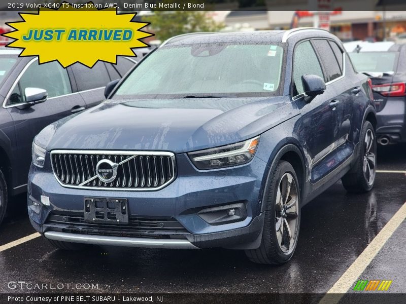 Denim Blue Metallic / Blond 2019 Volvo XC40 T5 Inscription AWD