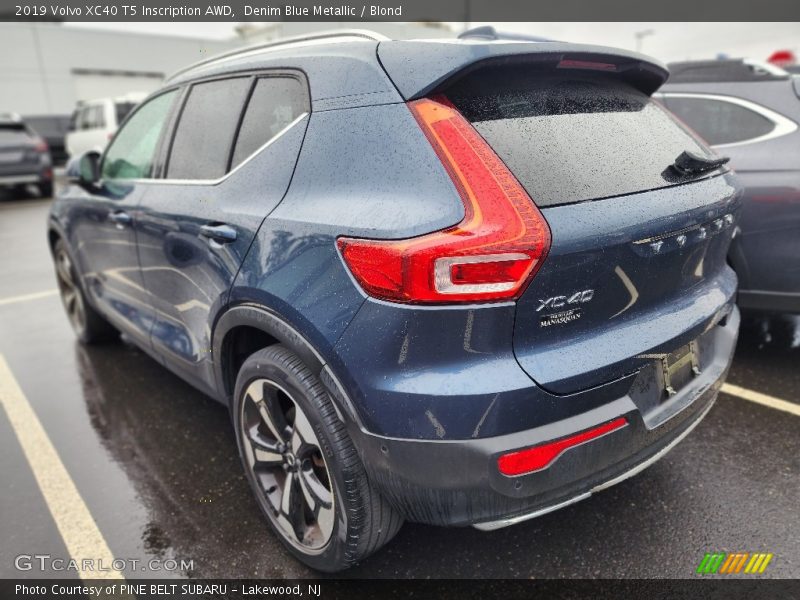 Denim Blue Metallic / Blond 2019 Volvo XC40 T5 Inscription AWD