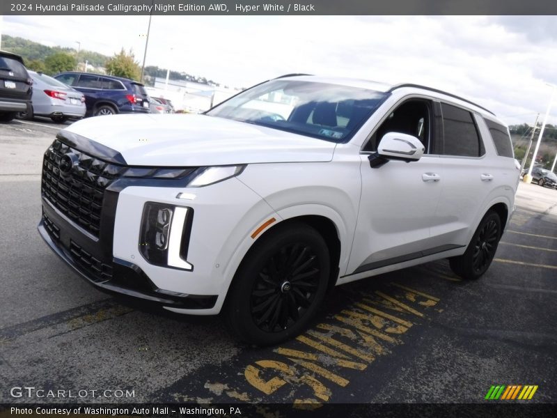 Hyper White / Black 2024 Hyundai Palisade Calligraphy Night Edition AWD