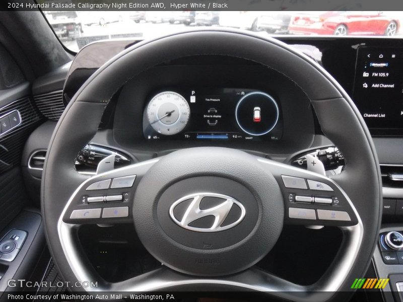 Hyper White / Black 2024 Hyundai Palisade Calligraphy Night Edition AWD