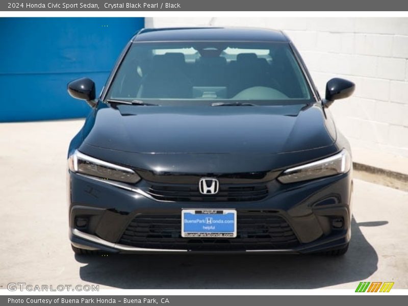 Crystal Black Pearl / Black 2024 Honda Civic Sport Sedan