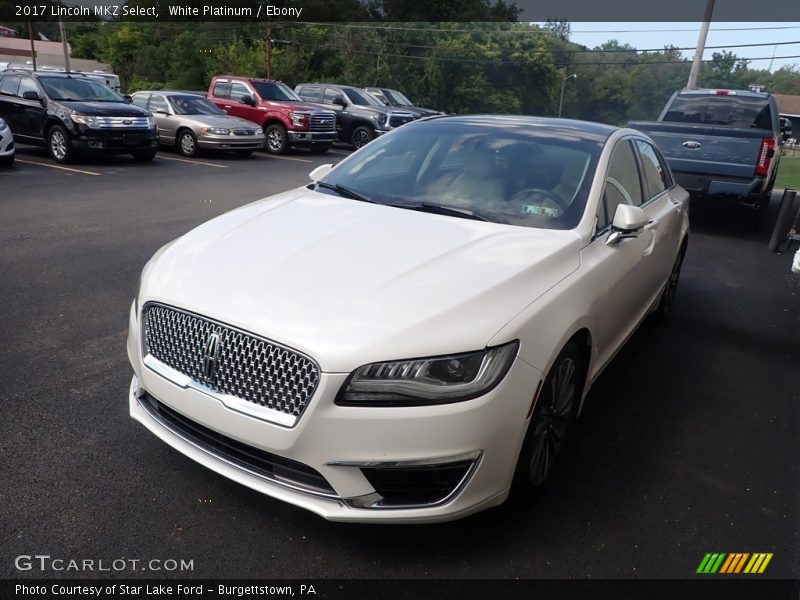 White Platinum / Ebony 2017 Lincoln MKZ Select