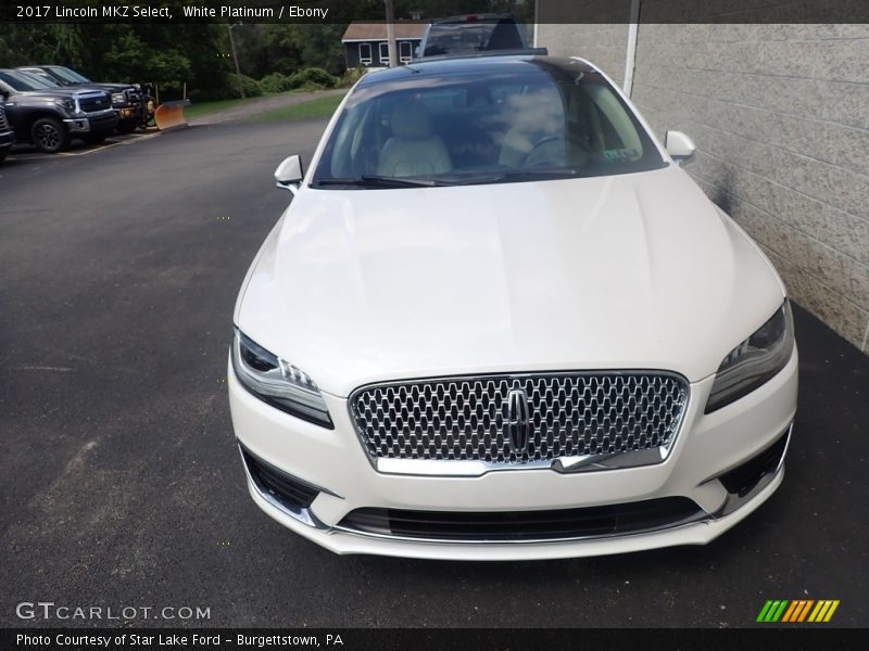 White Platinum / Ebony 2017 Lincoln MKZ Select