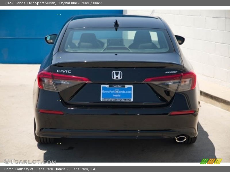 Crystal Black Pearl / Black 2024 Honda Civic Sport Sedan