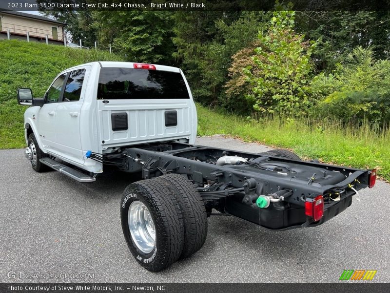 Bright White / Black 2023 Ram 3500 Laramie Crew Cab 4x4 Chassis