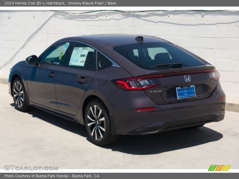 Smokey Mauve Pearl / Black 2024 Honda Civic EX-L Hatchback