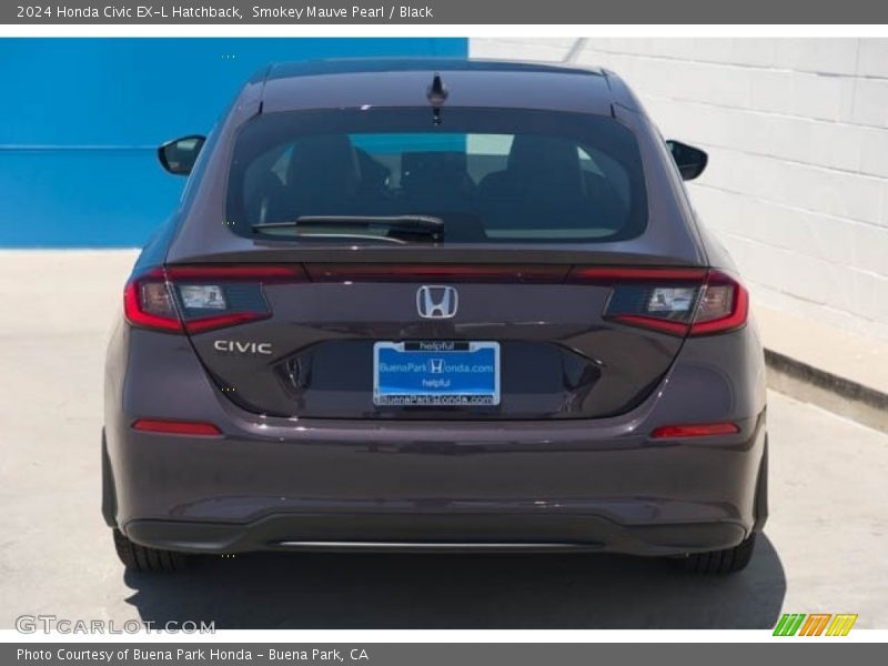 Smokey Mauve Pearl / Black 2024 Honda Civic EX-L Hatchback