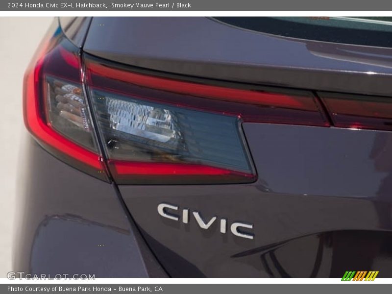 Smokey Mauve Pearl / Black 2024 Honda Civic EX-L Hatchback