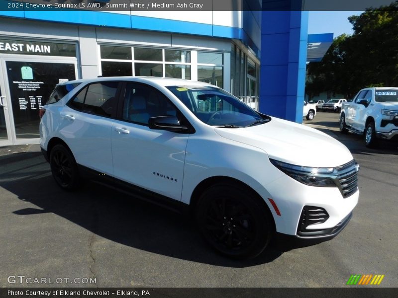 Summit White / Medium Ash Gray 2024 Chevrolet Equinox LS AWD