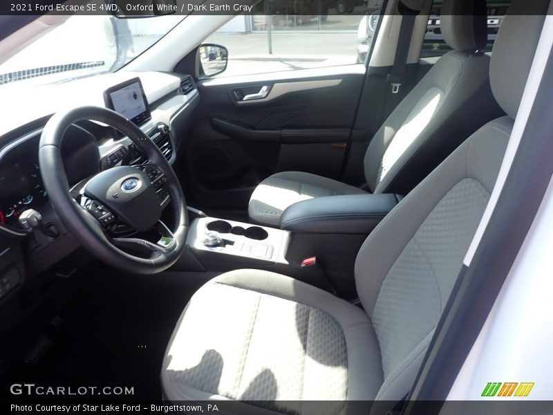 Oxford White / Dark Earth Gray 2021 Ford Escape SE 4WD