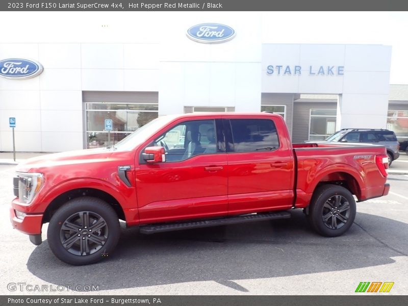 Hot Pepper Red Metallic / Black 2023 Ford F150 Lariat SuperCrew 4x4