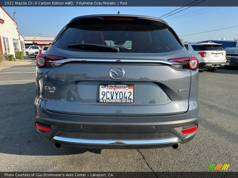 Polymetal Gray Metallic / Red 2022 Mazda CX-9 Carbon Edition AWD