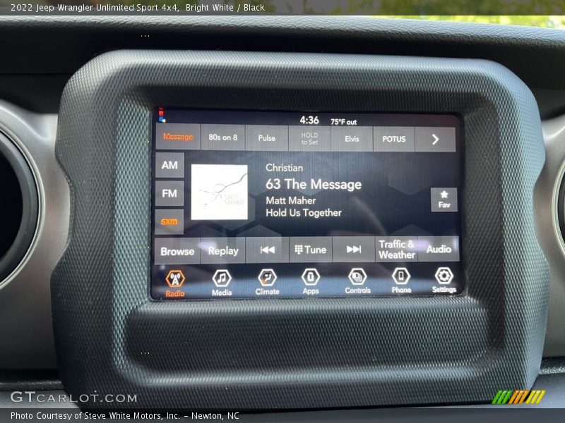 Audio System of 2022 Wrangler Unlimited Sport 4x4