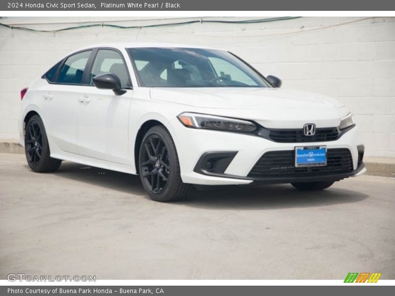 Front 3/4 View of 2024 Civic Sport Sedan