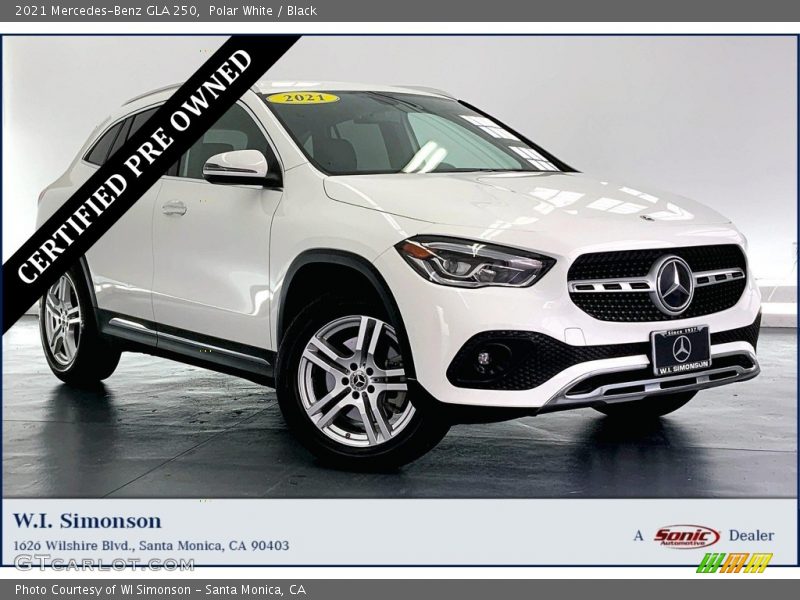 Polar White / Black 2021 Mercedes-Benz GLA 250