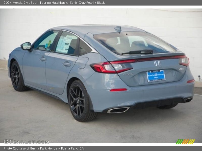Sonic Gray Pearl / Black 2024 Honda Civic Sport Touring Hatchback