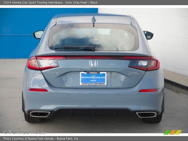 Sonic Gray Pearl / Black 2024 Honda Civic Sport Touring Hatchback