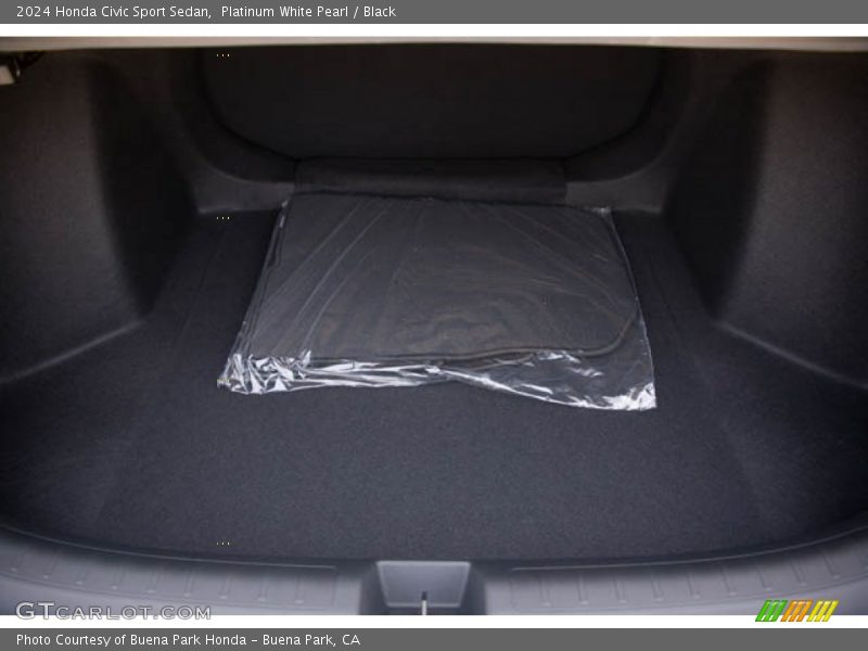 Platinum White Pearl / Black 2024 Honda Civic Sport Sedan