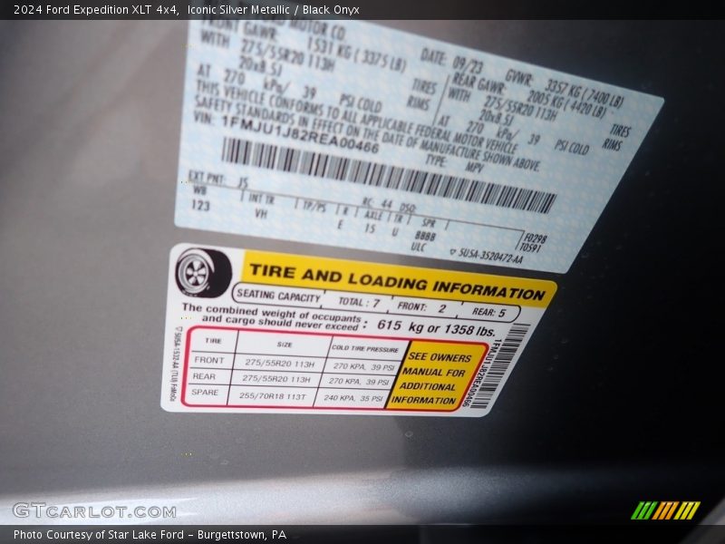2024 Expedition XLT 4x4 Iconic Silver Metallic Color Code JS