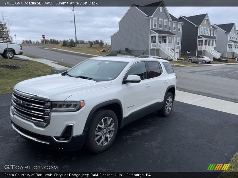 Summit White / Jet Black 2021 GMC Acadia SLT AWD