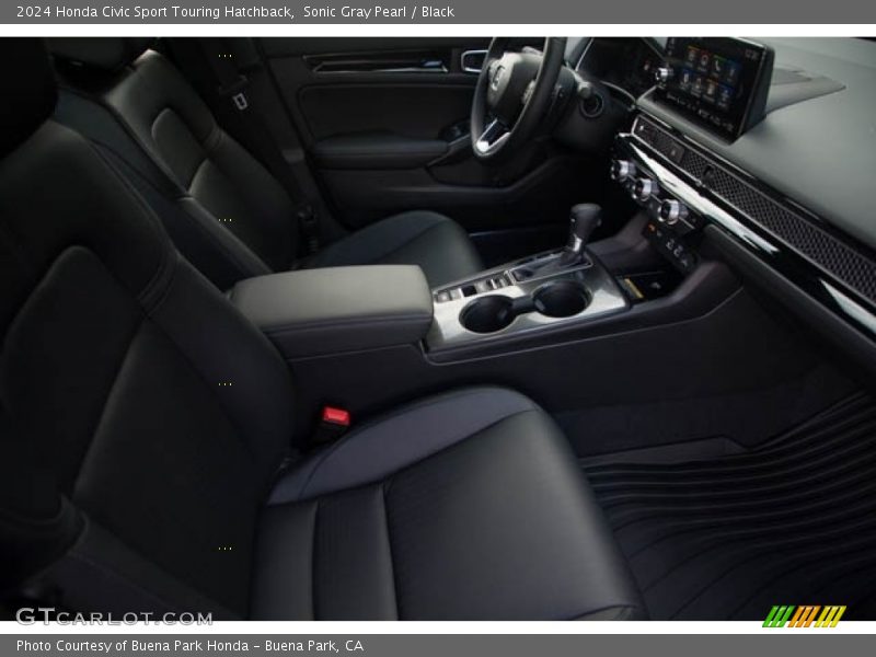 Sonic Gray Pearl / Black 2024 Honda Civic Sport Touring Hatchback