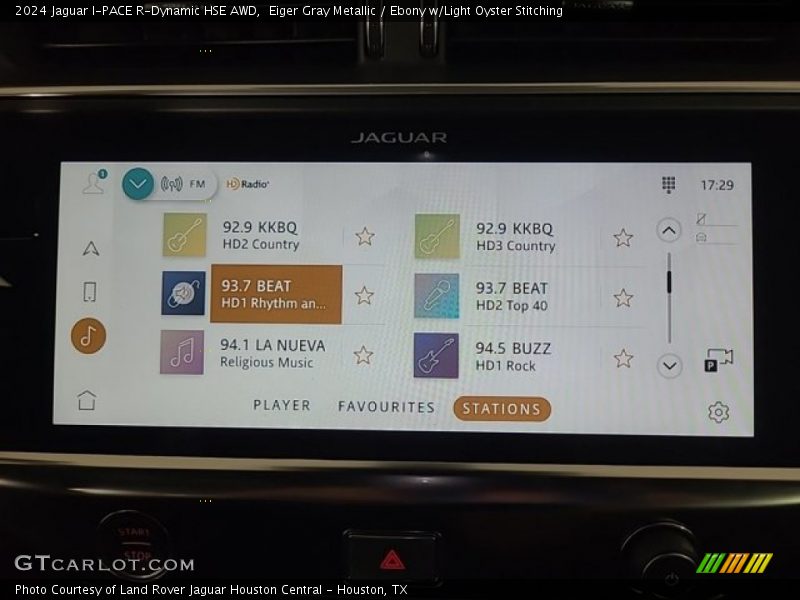 Controls of 2024 I-PACE R-Dynamic HSE AWD