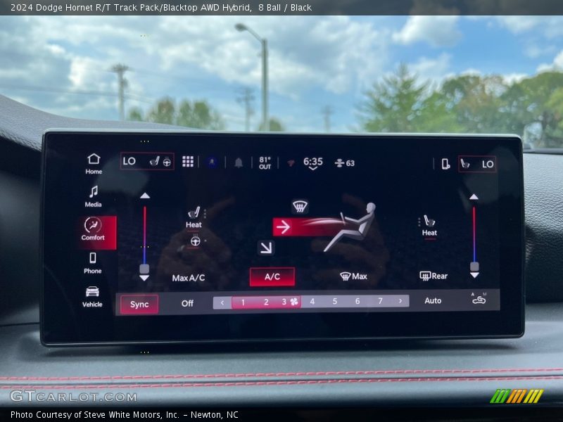 Controls of 2024 Hornet R/T Track Pack/Blacktop AWD Hybrid