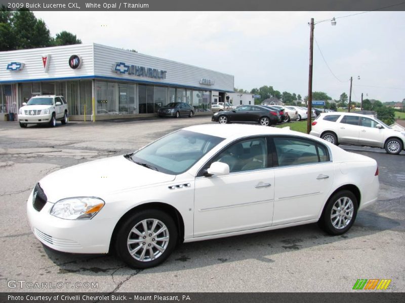White Opal / Titanium 2009 Buick Lucerne CXL