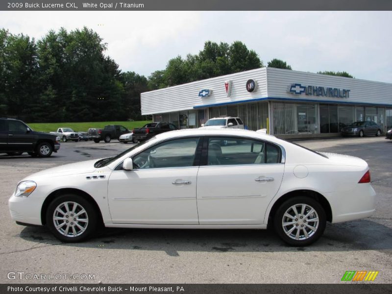 White Opal / Titanium 2009 Buick Lucerne CXL