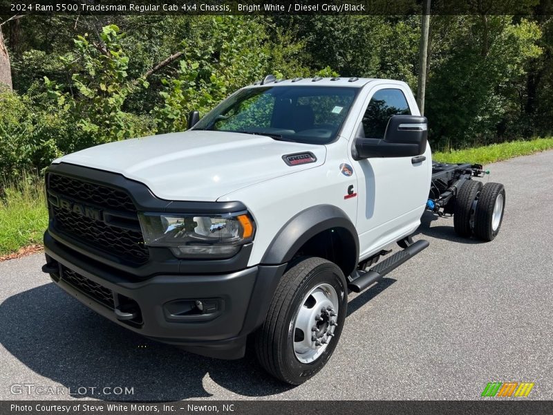 Bright White / Diesel Gray/Black 2024 Ram 5500 Tradesman Regular Cab 4x4 Chassis