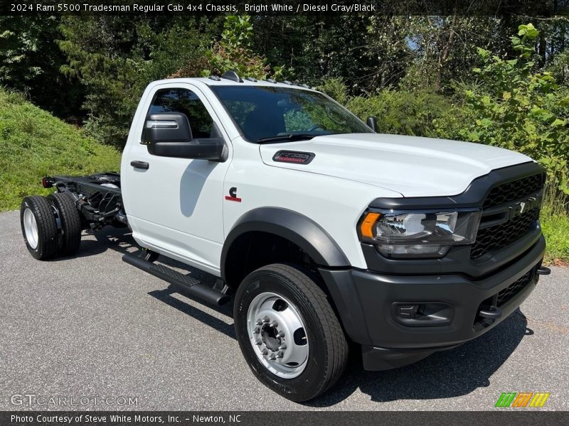 Front 3/4 View of 2024 5500 Tradesman Regular Cab 4x4 Chassis