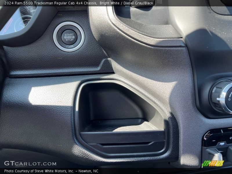 Bright White / Diesel Gray/Black 2024 Ram 5500 Tradesman Regular Cab 4x4 Chassis