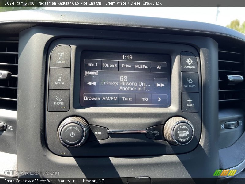 Controls of 2024 5500 Tradesman Regular Cab 4x4 Chassis
