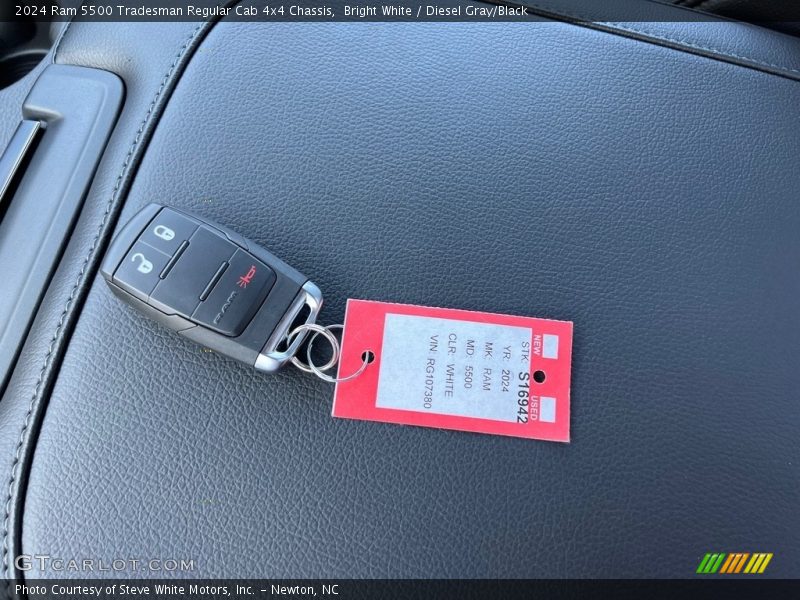 Keys of 2024 5500 Tradesman Regular Cab 4x4 Chassis