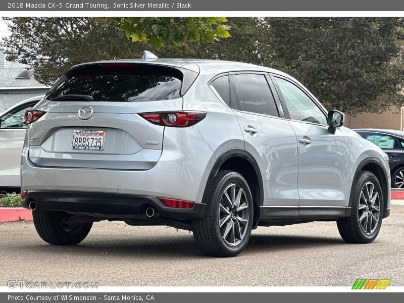 Sonic Silver Metallic / Black 2018 Mazda CX-5 Grand Touring