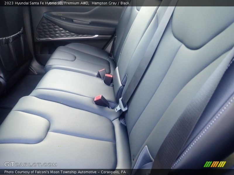 Hampton Gray / Black 2023 Hyundai Santa Fe Hybrid SEL Premium AWD