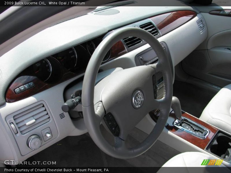 White Opal / Titanium 2009 Buick Lucerne CXL