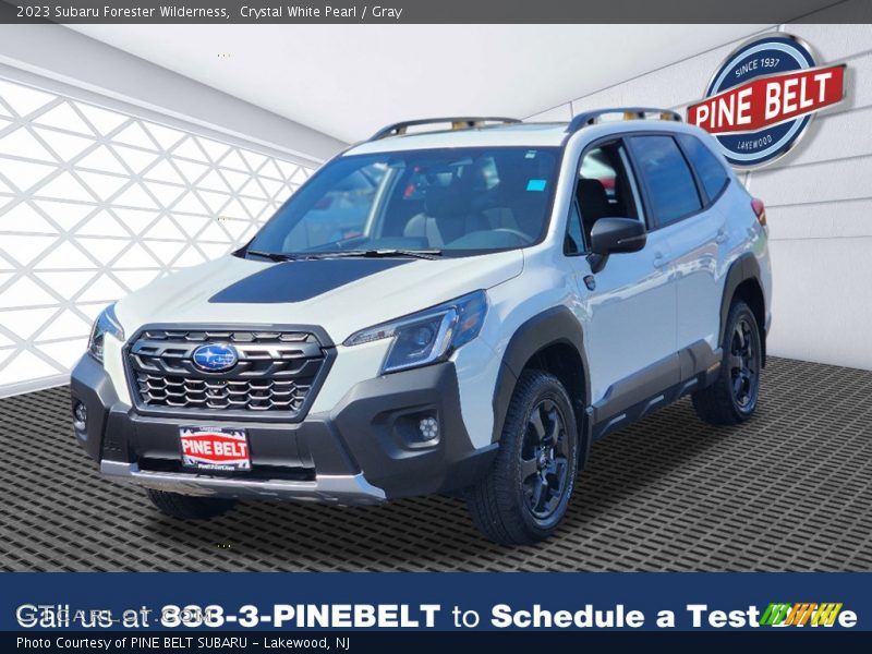 Crystal White Pearl / Gray 2023 Subaru Forester Wilderness
