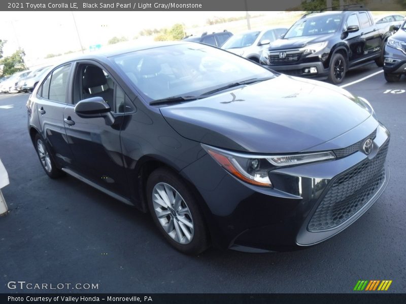 Black Sand Pearl / Light Gray/Moonstone 2021 Toyota Corolla LE