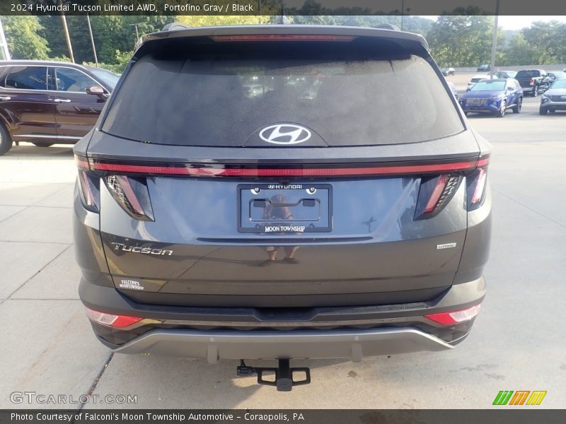 Portofino Gray / Black 2024 Hyundai Tucson Limited AWD