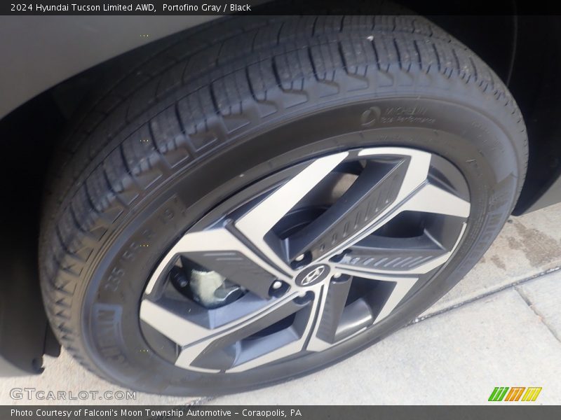 Portofino Gray / Black 2024 Hyundai Tucson Limited AWD
